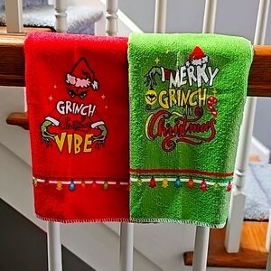 Grinch Kitchen Towel Set 2pk